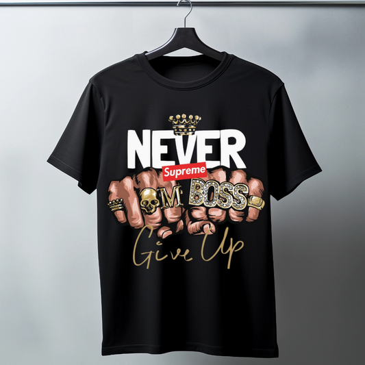 Never Give Up Premium Comfort Tee